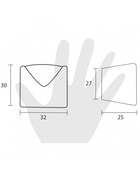 Pomello per mobile Metal Style bianco opaco disegno