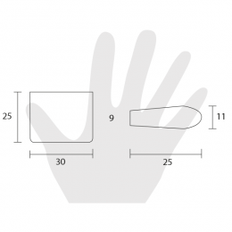 Pomello per mobile Metal Style Cromo Lucido 2