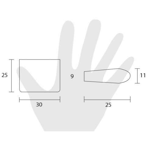 Pomello per mobile Metal Style Cromo Lucido disegno