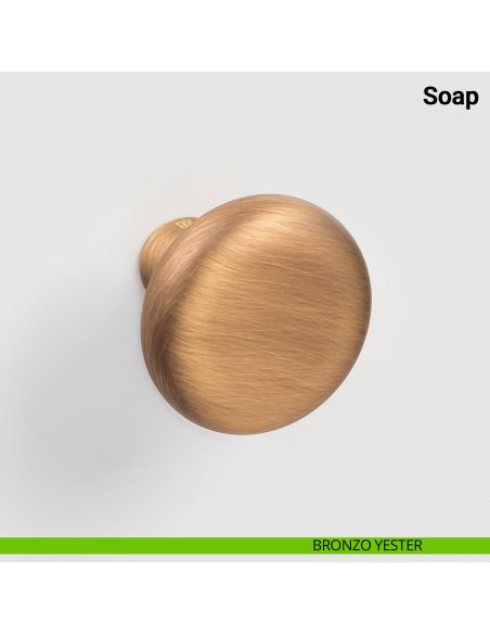 Pomolo girevole per porta Soap Nuda Verum Italy senza rosetta - bronzo yester