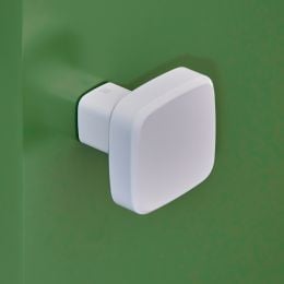 Pomolo fisso singolo per porta Cham Nuda Verum Italy senza rosetta