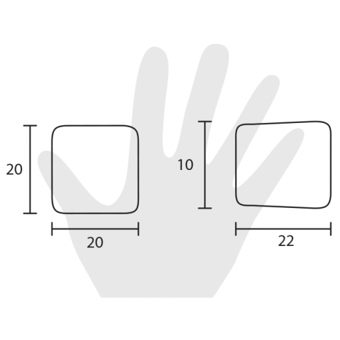 Pomello per mobile Metal Style Cromo Opaco disegno