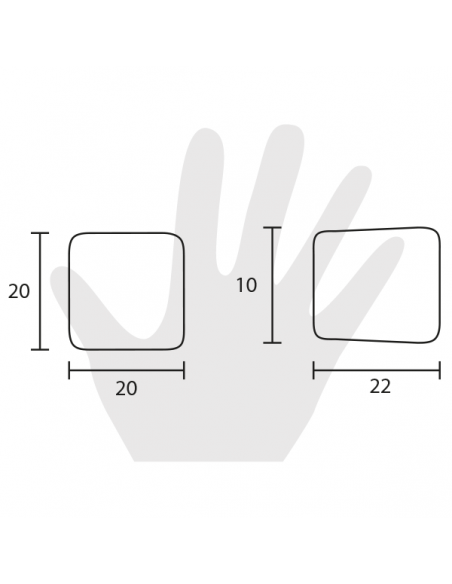 Pomello per mobile Metal Style Cromo Opaco disegno