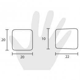 Pomello per mobile Metal Style Bianco Opaco 2