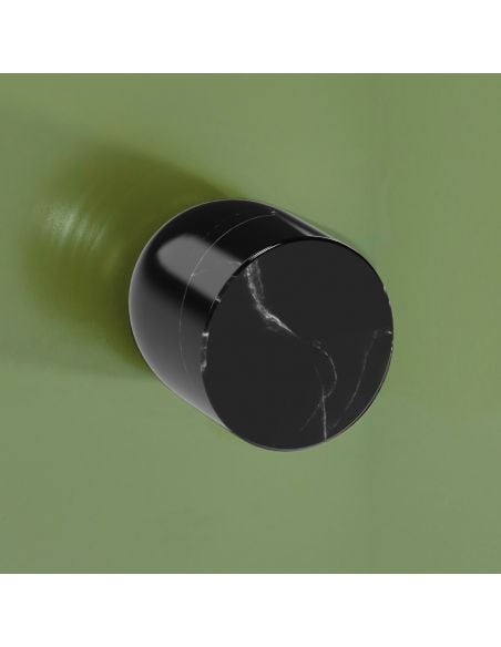 Pomolo fisso singolo per porta Lui Marmo Nuda Verum Italy senza rosetta