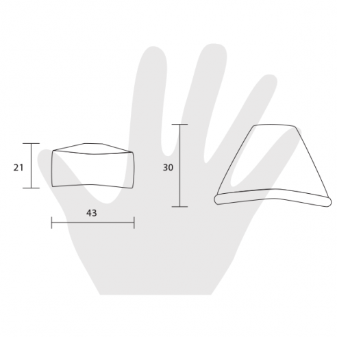 Pomello per mobile Metal Style bianco opaco disegno