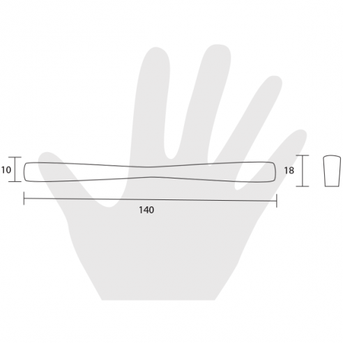 Maniglia per mobile Metal Style Cromo Lucido MG22749 disegno
