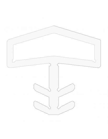 Guarnizione per porta in legno Roverplastik A 106 K neutra trasparente battuta 10 mm scatola 408 metri