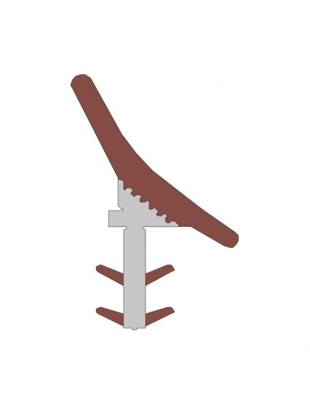 Guarnizione per porta scorrevole in legno Roverplastik A 145 marrone battuta 8 mm confezione 29 metri