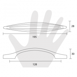 Maniglia per mobile Metal Style nickel satinato 2