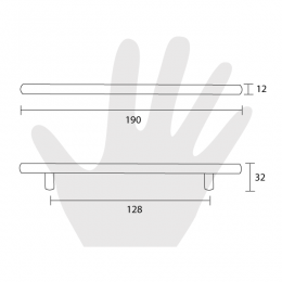 Maniglia per mobile Metal Style acciaio inox satinato 2