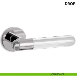 Maniglia per porta interna Drop Ento rosetta tonda 2