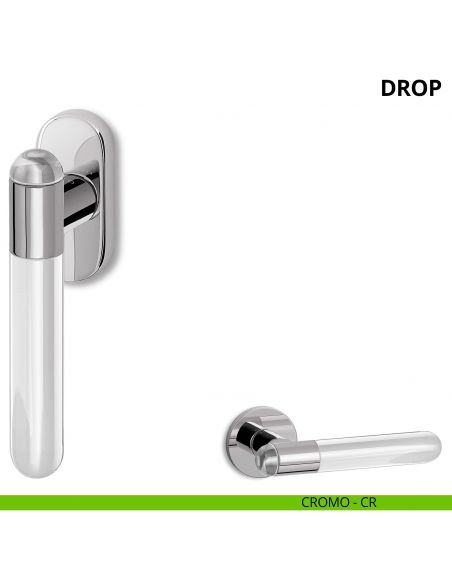Maniglia per finestra martellina DK Drop Ento cromo