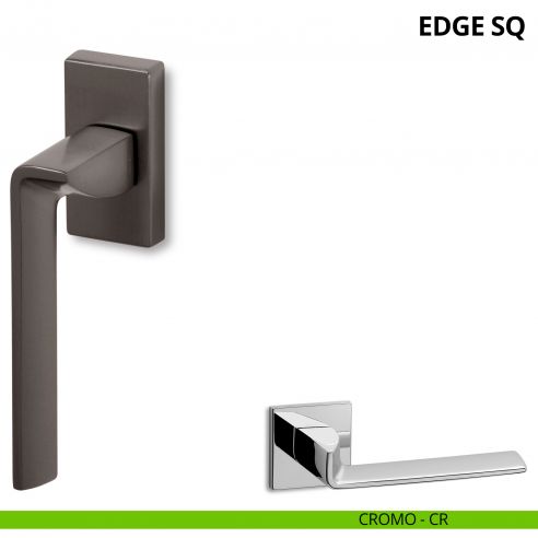 Maniglia per finestra martellina DK Edge SQ Ento cromo