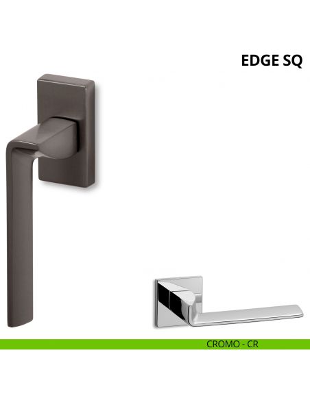 Maniglia per finestra martellina DK Edge SQ Ento cromo