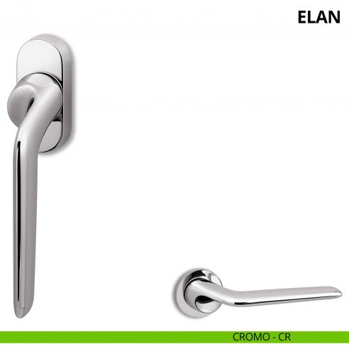 Maniglia per finestra martellina DK Elan Ento cromo