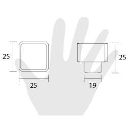 Pomello per mobile Swarovski Poggi e Mariani cromo lucido 2