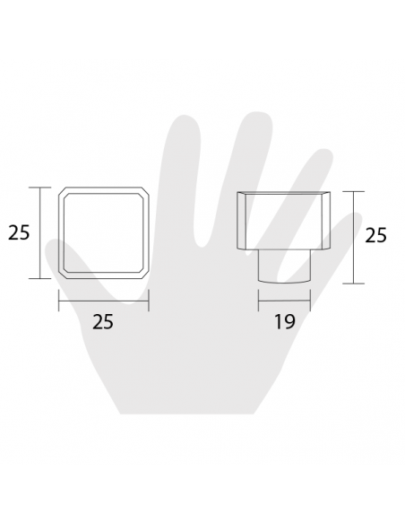Pomello per mobile Swarovski Poggi e Mariani cromo lucido disegno