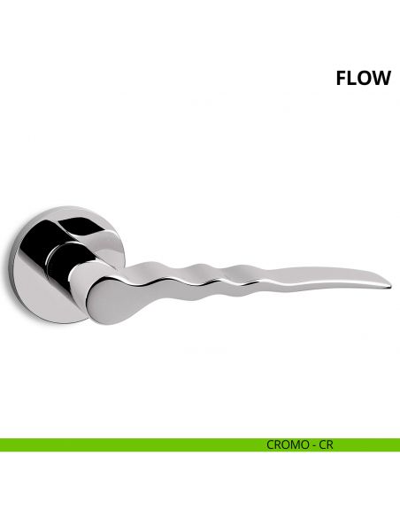 Maniglia per porta interna Flow Ento rosetta tonda