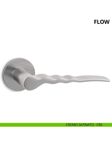 Maniglia per porta interna Flow Ento rosetta tonda