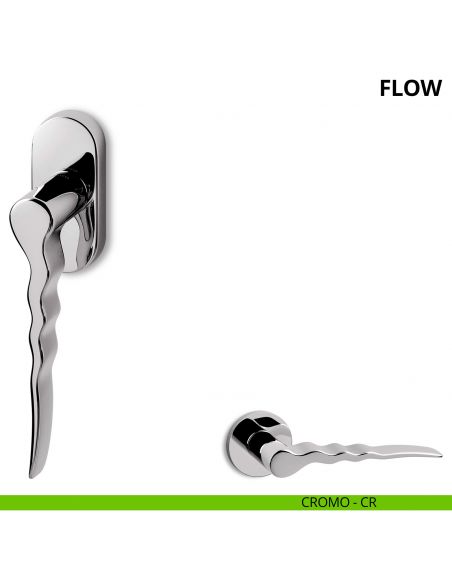 Maniglia per finestra martellina DK Flow Ento cromo