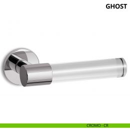 Maniglia per porta interna Ghost Ento rosetta tonda 2