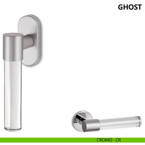 Maniglia per finestra martellina DK Ghost Ento cromo