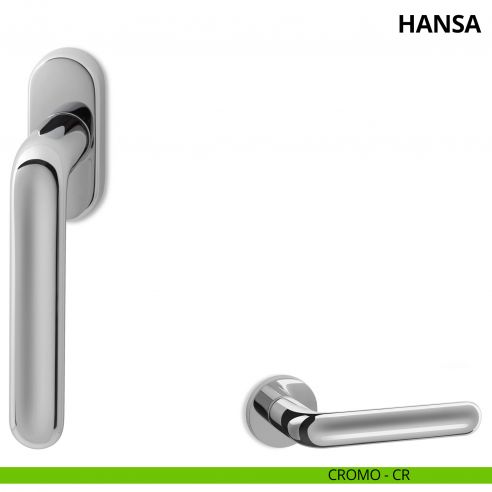 Maniglia per finestra martellina DK Hansa Ento cromo