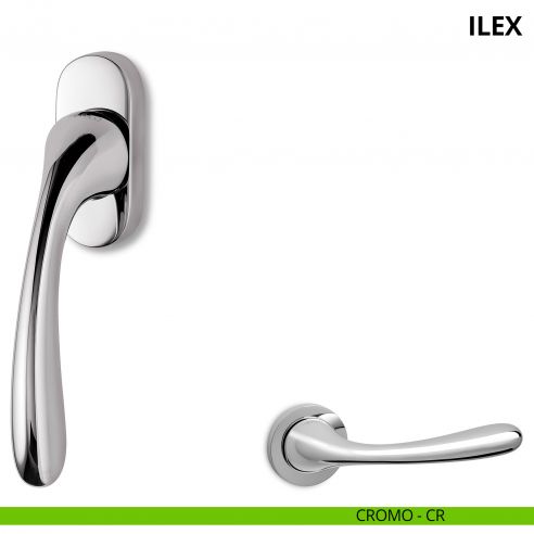 Maniglia per finestra martellina DK Ilex Ento cromo