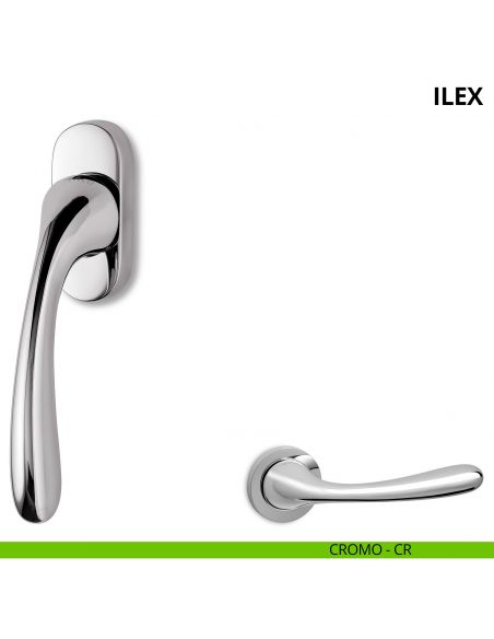 Maniglia per finestra martellina DK Ilex Ento cromo