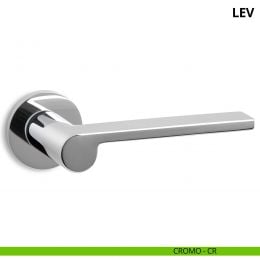 Maniglia per porta interna Lev Ento rosetta tonda 2