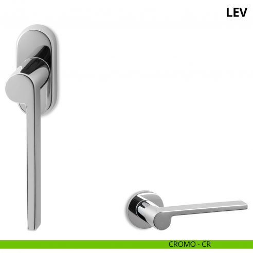 Maniglia per finestra martellina DK Lev Ento cromo