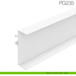 Profilo gola sottotop per cucina altezza 48 mm in alluminio fissaggio con clip Gap Italia PG235 2