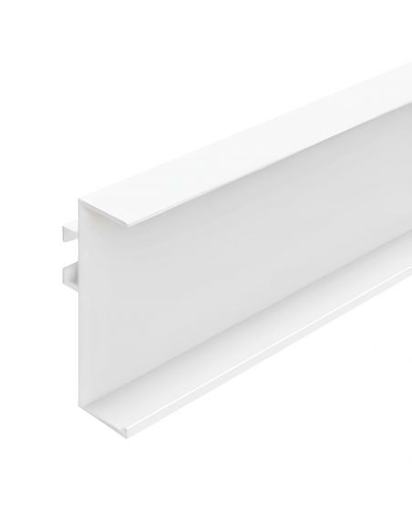 Profilo gola orizzontale e verticale in alluminio altezza 48 mm per cucina fissaggio con clip Gap Italia PG235