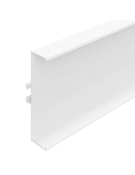 Profilo gola orizzontale e verticale in alluminio altezza 66 mm per cucina fissaggio con clip Gap Italia PG236