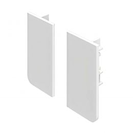 Coppia tappi terminali in PVC fresata 26 mm per profilo gola PG235 Gap Italia PG351DX+SX