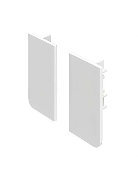 Coppia tappi terminali in PVC fresata 26 mm per profilo gola PG235 Gap Italia PG351DX+SX