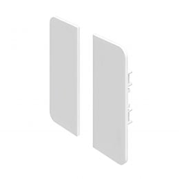 Coppia tappi terminali in PVC fresata 26 mm per profilo gola PG236 Gap Italia PG353