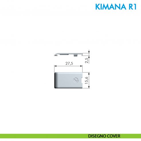 Cerniera per anta a ribalta e rialza Ferramenta Livenza Kimana R1 per spessore da 16 a 20 mm - disegno cover