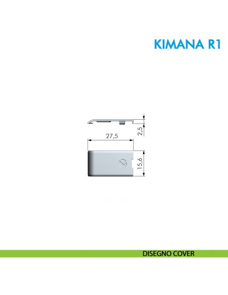 Cerniera per anta a ribalta e rialza Ferramenta Livenza Kimana R1 per spessore da 16 a 20 mm - disegno cover