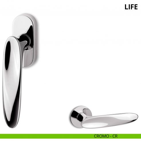 Maniglia per finestra martellina DK Life Ento cromo