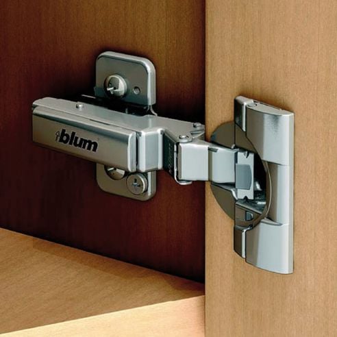 Cerniera Blum 79B3451 Clip Top Blumotion per mobili ad angolo -30 gradi III battuta a sormonto massima ammortizzata 110 gradi
