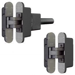 Kit cerniere a scomparsa con chiudiporta integrato AGB Eclipse Self portata 100 kg chiusura controllata