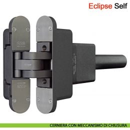Kit cerniere a scomparsa con chiudiporta integrato AGB Eclipse Self portata 100 kg chiusura controllata 2
