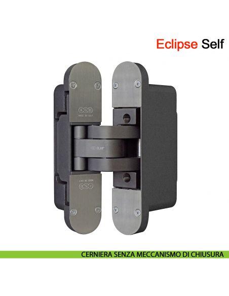 Kit cerniere a scomparsa con chiudiporta integrato AGB Eclipse Self portata 100 kg chiusura controllata