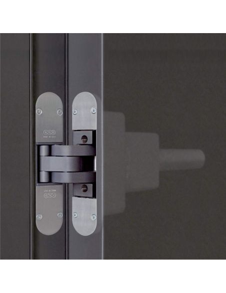 Kit cerniere a scomparsa con chiudiporta integrato AGB Eclipse Self portata 100 kg chiusura controllata