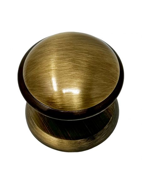 Pomello fisso ottone bronzato graffiato Giada Nestori