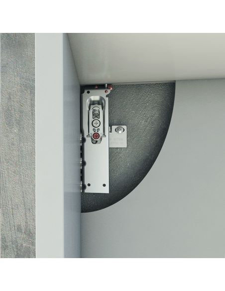 Attaccaglia a scomparsa per mobile pensile Ferramenta Livenza Libra H3 con sistema antisganciamento fissaggio con foratura