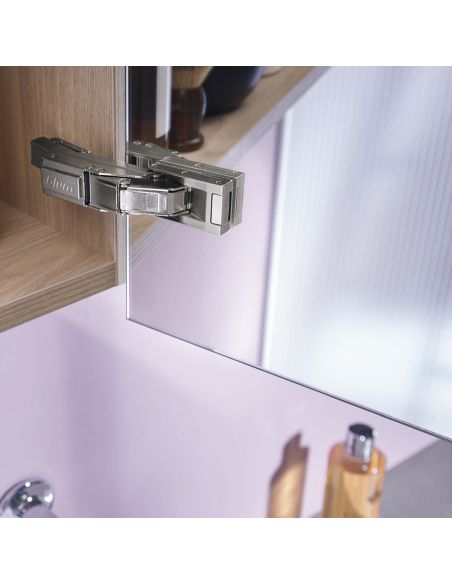 Cerniera per anta in vetro Blum 71T4500C Clip Top con molla apertura 110 gradi
