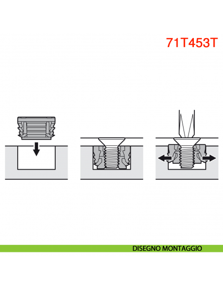 Cerniera Blum 71T453T Clip Top con molla per anta sottile spessore da 8-14 mm fissaggio EXPANDO T